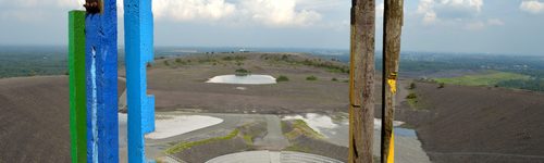 Amphitheater und Totems auf der Halde Haniel, Bottrop